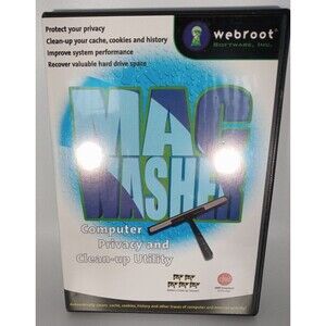 Webroot Software Mac Washer Computer Privacy and Clean-Up Utility Excellent
